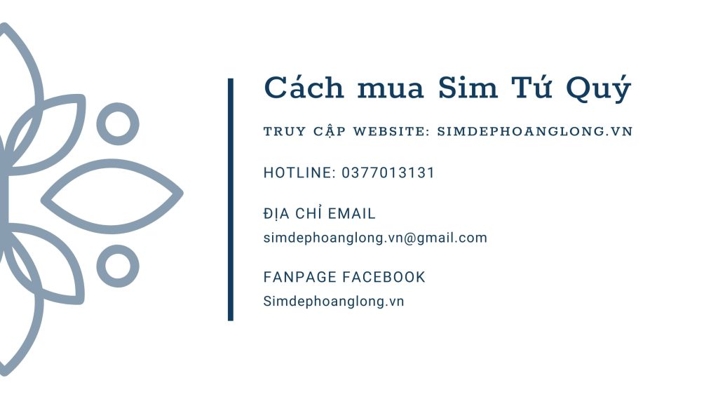 Cách mua sim tứ quý